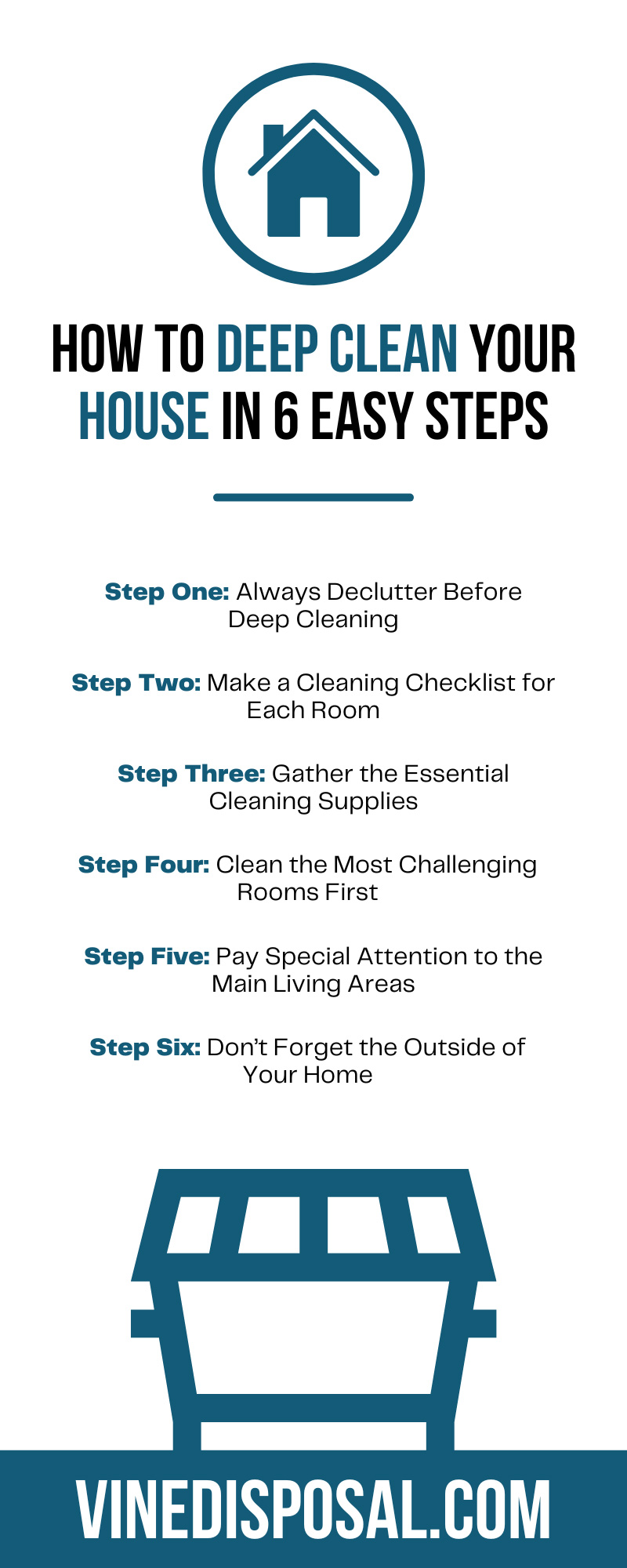 How To Deep Clean Your House in 6 Easy Steps
